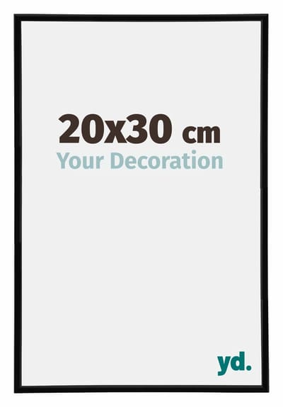 Your Decoration - Fotolijst 20x30 cm - Kunststof - Zwart Hoogglans - Annecy