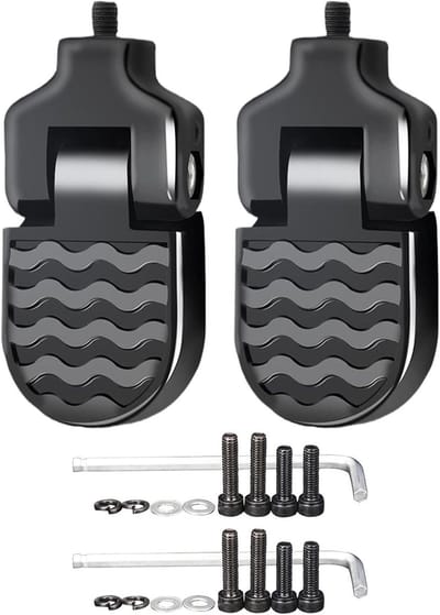 Inklapbare Fietspedalen - Achterste Voetsteunen - Extra Zitplaats - Antislip Ontwerp - Aluminiumlegering - Zilver