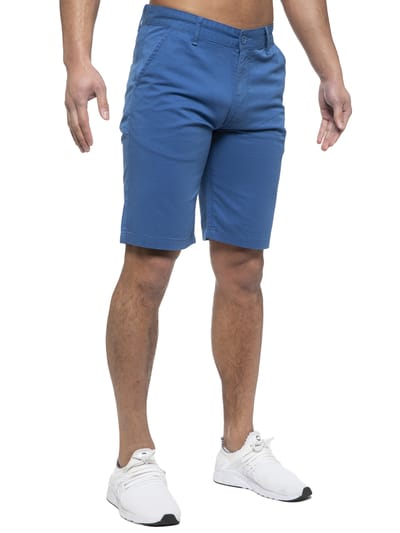 Enzo | Heren Chino Korte Broek In Koningsblauw