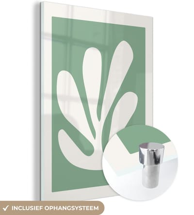 MuchoWow® Glasschilderij 120x160 cm - Schilderij acrylglas - Matisse - Groen - Oude meesters - Foto op glas - Schilderijen