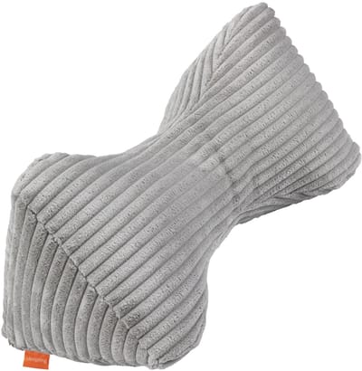 sleepling 38 x 18 cm boekenkussen leeskussen, zilvergrijs, leesbeen van zachte microvezel (380 gr./m²), Ökotex, 30 graden wasbaar