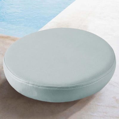 Ronde Stoelkussens - Buiten Zitkussens - Comfortabel Zitten - Waterdicht Antislip - 60x60x8cm - Lichtblauw