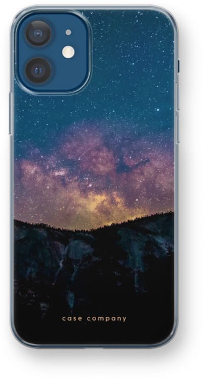 Case Company® - Hoesje geschikt voor iPhone 12 mini hoesje - Travel to space - Soft Cover Telefoonhoesje - Bescherming aan alle Kanten en Schermrand