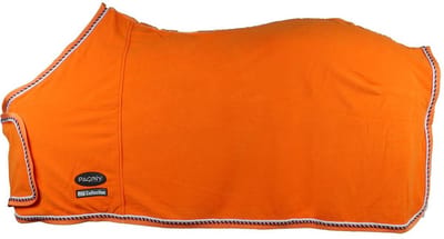 Pagony Pro Showfleece Deken - Paardendeken - Maat: 155 - Oranje - Fleece