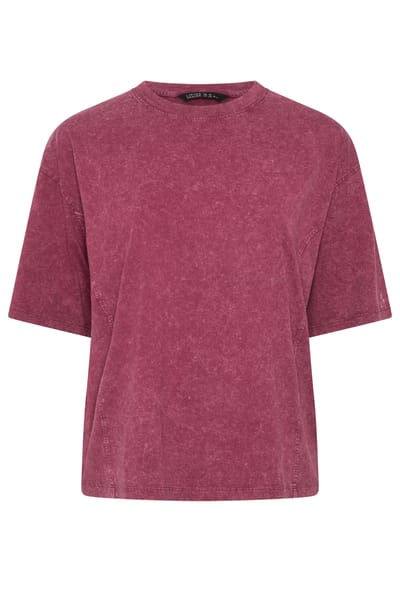 Limited Collection Rode Top Met Acidwash En Naaddetails Size 42