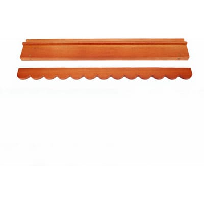 Houten Mahjongrek met Duwer 17 Inch Magnetische Golvende Mahjongtegelhouder voor Tegels Sorteren en Spelen orange