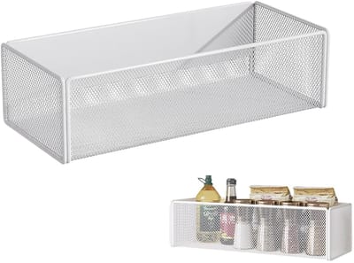 NTH products- Koelkastrek met sterke magneten - Magnetisch kruidenrek - Keukenorganizer - Plank voor specerijen - Draagvermogen 7,5 kg - Groot formaat 27 x 7,7 x 12 cm - Magnetisch Rek