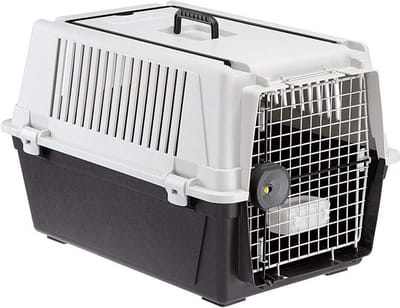 40 PROFESSIONAL transportmand voor middelgrote honden - voerbak veiligheidssluiting beluchtingsroosters kattenbench