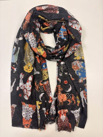 Leuke honden sjaal met glitter 20% katoen / 80% viscose