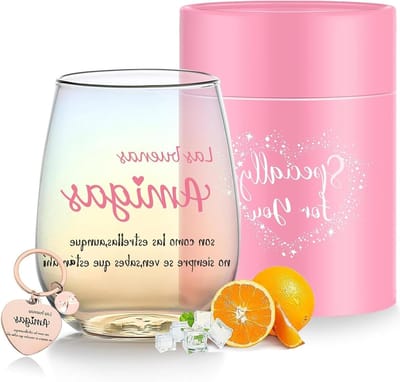 Unieke cadeaus voor vrouwen - 480 ml waterglazen, perfect als verjaardagscadeau voor vriendinnen, zussen of geliefden, ideaal voor water en champagne