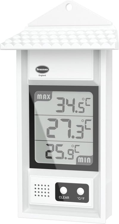 Digitale Max Min-Thermometer met Dak voor Buitengebruik