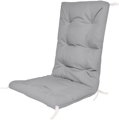 FEROCITY - Tuinstoelkussens - Comfortabel, duurzaam - Voor meubels van pallets - 130 x 50 x 5cm - Polyester - Grijs