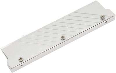 Geheugen Koellichaam Professioneel Ontwerp - Aluminium Geheugen Koeler - Universeel DDR5 Koellichaam - Efficiënte Warmteafvoer - Inclusief Koellichaamstrip en Schroeven - Afmetingen 134 x 34 x 8 mm - Geheugenkoeler