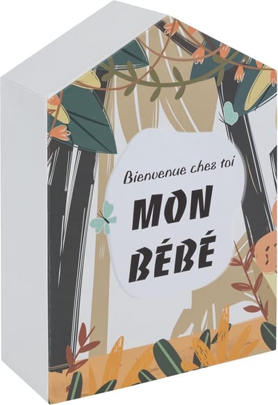 Atmosphera Jungle - Herinneringsdoos voor Baby - Met 10 opberglades - Jungle design - Voor het bewaren van eerste herinneringen
