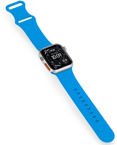 Bandje Geschikt voor Apple Watch Ultra 1, 2, 3 (49 mm) Siliconen Verstelbaar Polsband - Horloge Bandje - Blauw