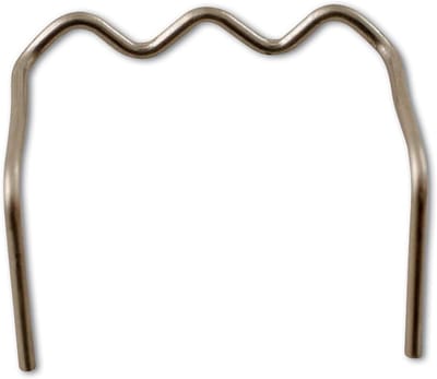Rechthoekige nieten - U-vormig metaal - Kunststof reparatie - Speciaal profiel - 100 stuks - Zilver