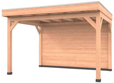 Douglas overkapping, 400 x 300, met achterwand, Westwood Comfort Premium