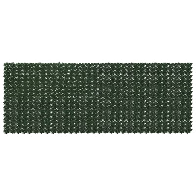 vidaXL - Balkonscherm - met - bladeren - Donkergroen - 400 - x - 150 - cm