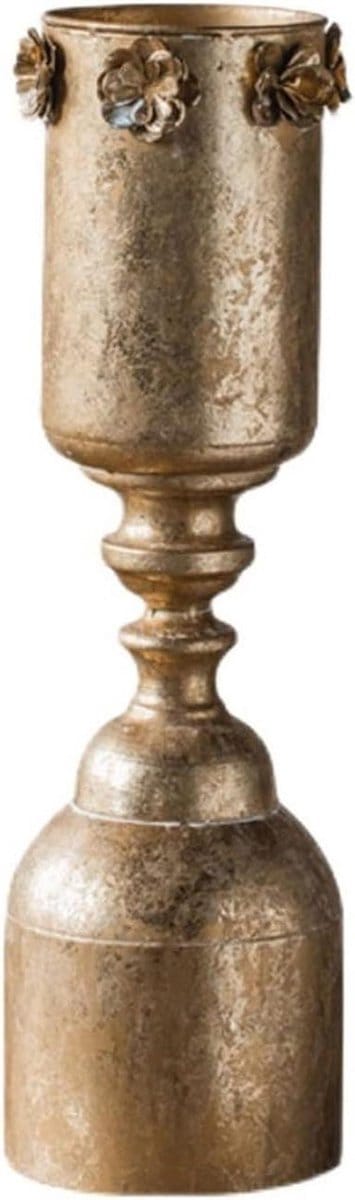 Kandelaar Vintage Stijl - Kaarsenhouder Metaal - Sfeer Creëren - Hoge Temperatuur Bestendig - 45 cm Hoog - Messing