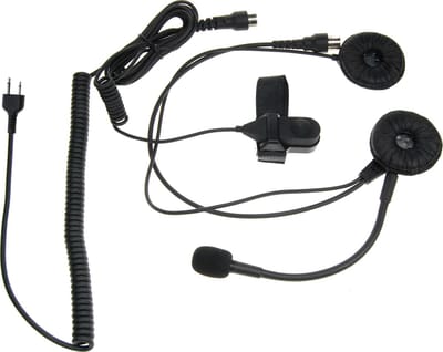 K-PO® PRO 22 S - Motor headset - Midland connector - Midland G7 PRO series / Midland G9 PRO series / Midland XT series - Systeem helm - Open helm