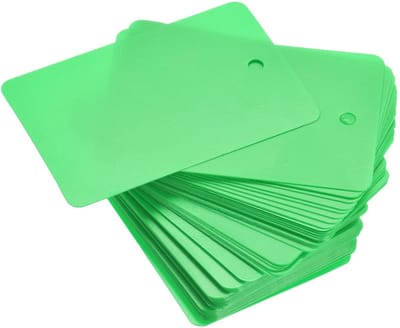 Dailygoods- Verzendlabels waterdicht - Blanco etiketten - Productidentificatielabels - Ventielmarkering - Buitenmarkering - 100 stuks - 1,6 x 2,4 inch