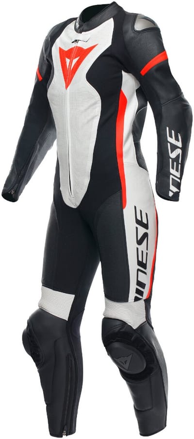 Dainese Grobnik Eendelig geperforeerd dames motorfiets lederen pak -