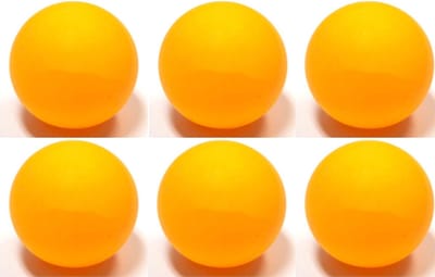 MDsport - Tafeltennisbal XL - Set van 6 - Olifantenbal - Mega bal - Pingpong bal groot - Pingpong bal XL - Oranje