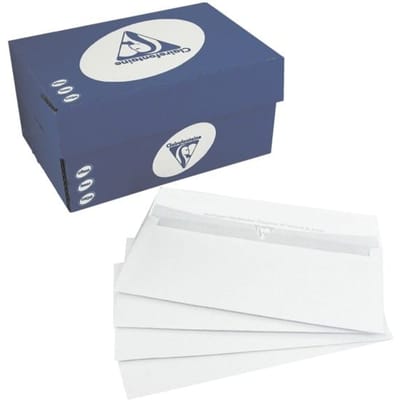 Enveloppen DL zonder venster, zelfklevende flap met beschermstrip - 250 stuks