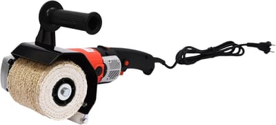 Elektrische Satijnmachine - Metaalbewerking machine - Metaal Oppervlakken Bewerken - 8 Snelheden Instelbaar - 1400 W - Zwart/Rood