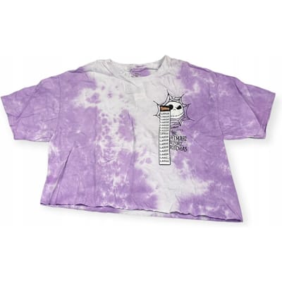 Crop top damski Spencer's Tim Burtons's The Nightmare Before Christmas L white