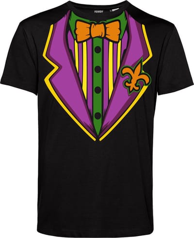 T-shirt Joker Kostuum | Carnavalskleding heren dames | Halloween Kostuum | Foute Party | Zwart | maat XS