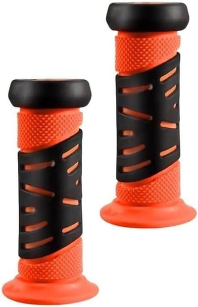 Fiets handvatten - Stuurgrepen comfort - Comfortabel fietsen - Ergonomisch ontwerp - One size - Oranje