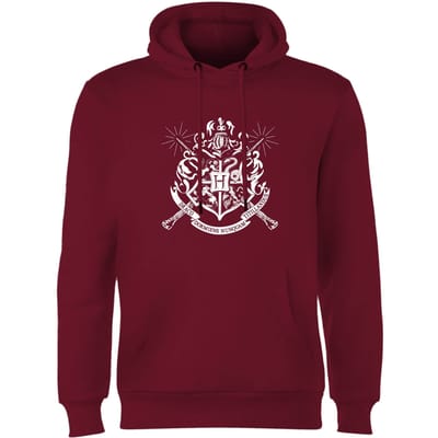 Harry Potter Hogwarts House Crest Hoodie - Burgundy - S