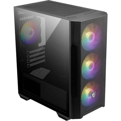 MSI MAG PANO M100R PZ - PC Case - Behuizing - Compatibel voor Micro-ATX, ITX - Gehard glas - Geen voeding (ATX) - Zwart