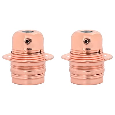 vidaXL Lamphouders 2 st roségoud E27