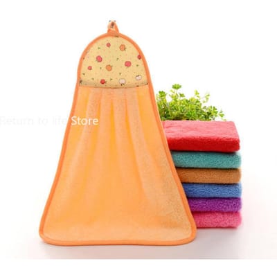 Handdoek koraal fluweel badkamerbenodigdheden zachte absorberende doek vaatdoeken hangende doek keukenaccessoires