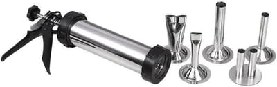 Worst Vulmachine - Worstmaker Worststuffer - Zelf Worst Maken - Roestvrij Staal - 1000 Gram - Zilver