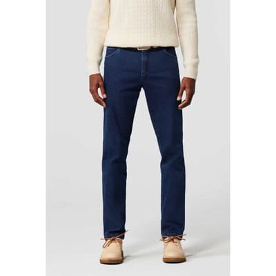 Meyer Jeans Dublin Performance Super Stretch Denim Organic Cotton Blend Blue Stone / male