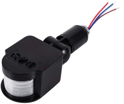 Dailygoody - Bewegingssensor Outdoor - Infrarood Detector - Veiligheid - 180 Graden - Led Wandlichtschakelaar - Geschikt voor Buiten - Compact Formaat