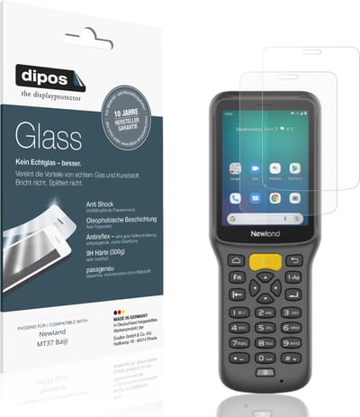 dipos – 2x Matte Pantserfolie geschikt voor Newland MT37 Baiji | 9H Screenprotector