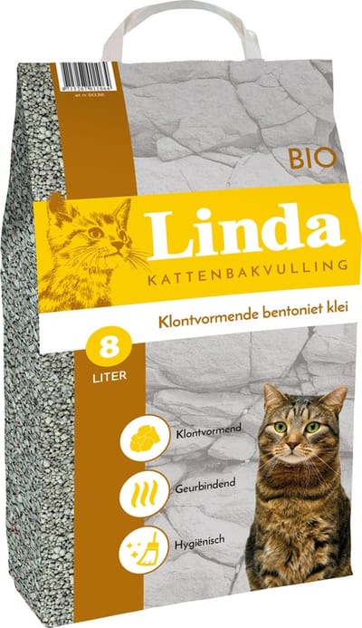 Linda Bio-Kattenbakvulling - 8 liter - Klontvormend