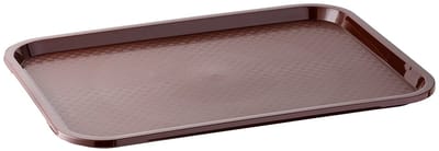 Dienblad, onbreekbaar en vaatwasmachinebestendig dienblad, Made in Germany, 41 x 30,5 cm, hoogte 2 cm, bruin, 537, 41 x 30,5 cm, H: 2 cm