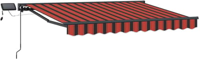 vidaXL - Handbediende - luifel - met - LED's - 3,5 - x - 2 - m