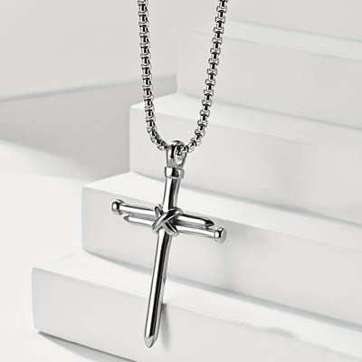 VANDAAG VERZONDEN - Ketting - Christelijk - Kruis - Zilver - Spijkers - Jezus