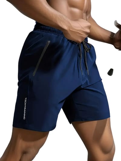 Bovista Tennisbroek Heren - Tennisshort - Tenniskleding - Padelbroek - Padel - Gym - Short - Marineblauw - Maat L