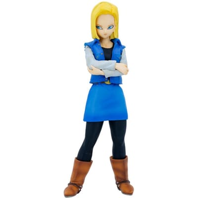 22CM Anime Dragon Ball Z Android 17 18 Figuur Android 18 PVC Actiefiguren Verzameling Model Speelgoed voor Kinderen Kerstcadeaus blue