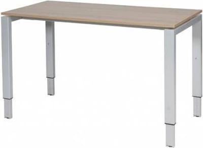 Verstelbaar Bureau - Domino 120x60 Havana Kersen - alu frame