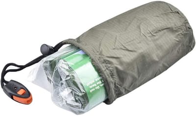 Nood Slaapzak - Survival deken - Buiten Overleven - Felle Kleur - 200x90x1CM - Groen