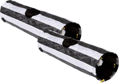 Adori Speeltunnel Voor De Kat - Kattenspeelgoed - 2 x 90 x Ø25 cm Groen Groen