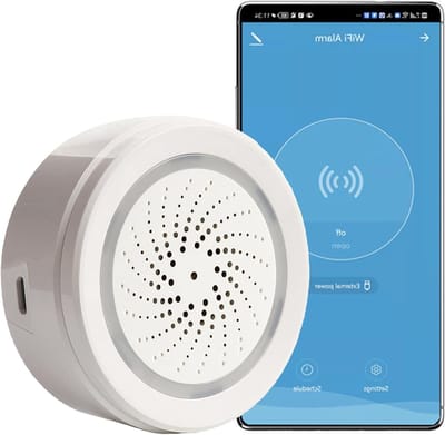 Slimme Sirene Alarm - Draadloze Strobe Sirene - Home Beveiliging - 100 dB Geluid en Licht